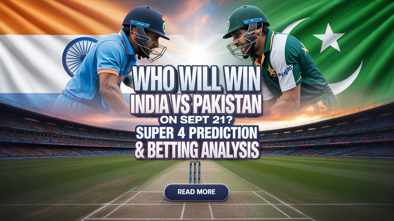 Who Will Win India vs Pakistan on Sept 21? Super 4 Prediction & Betting Analysis